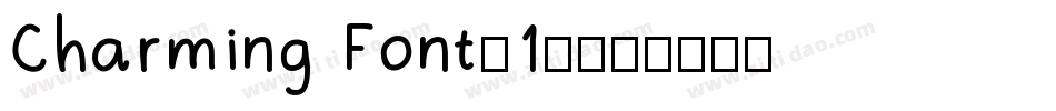 Charming Font(1)字体转换